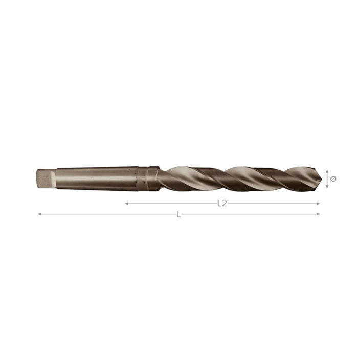 PROFESSIONAL twist drill bit with morse taper 21.5mm PRO.22150