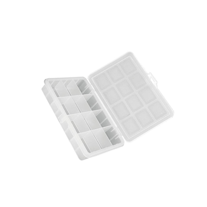 Storage box with transparent dividers 180*128*32