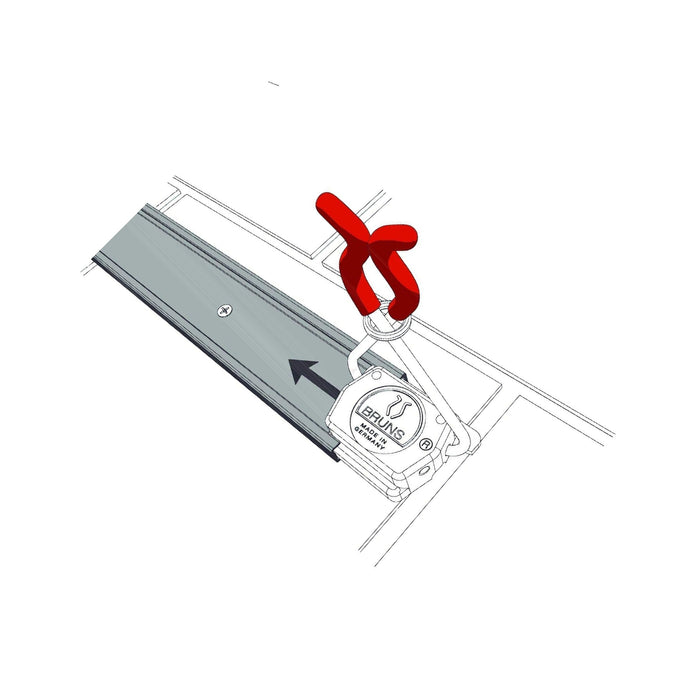 Tool holder 3 clamps, 0.5 m rail