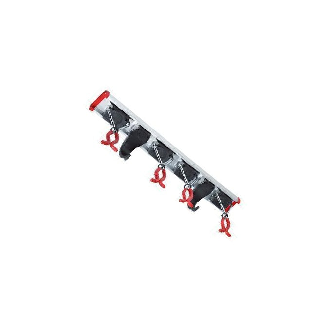 Tool holder 4 clamps, 2 hooks, 0.5 m rail