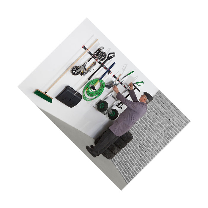 Tool holder 6 clamps, 1 m rail