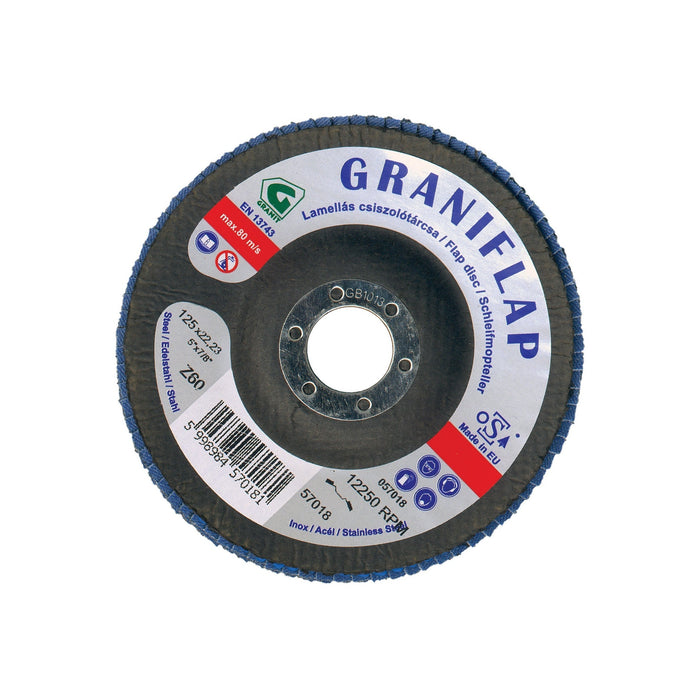 Graniflip lamellar disc with zirconium granules 125x22.23 z40