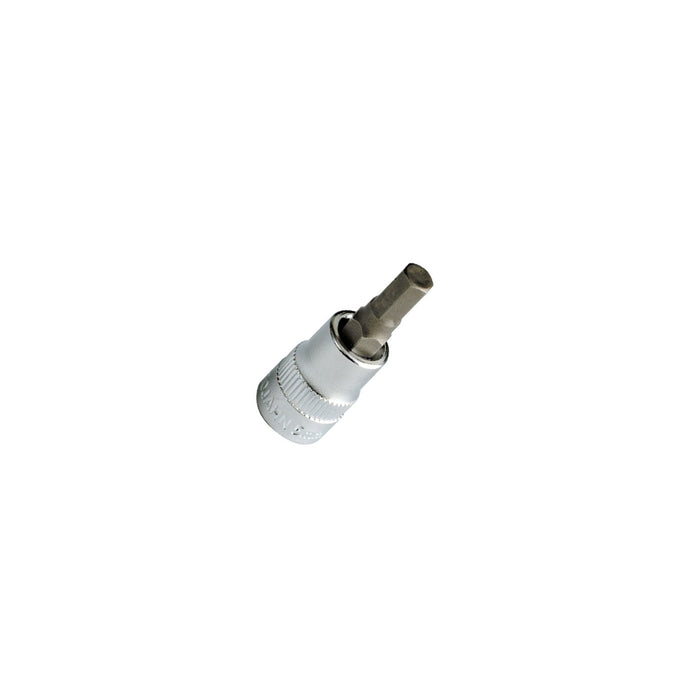 1/4" drive bit, hex socket head (inbus) 2 mm