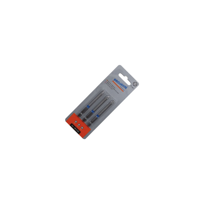 Bit marked 1/4" l25 mm pozidriv no. 1 set of 3 pieces