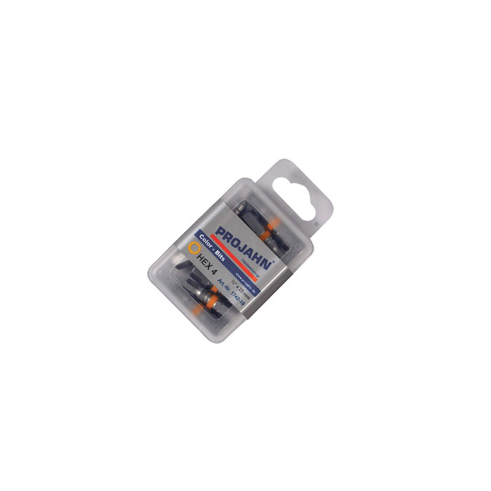 Set of bits 1/4" hex 4 mm; 10 pcs 25 mm