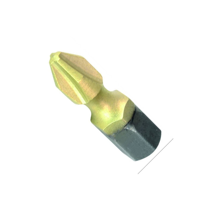 Diamond particle layer bit "star bits"1/4" l25 mm philips no. 2 set of 10 pieces