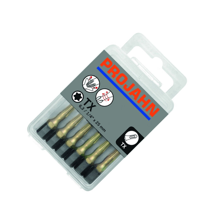 Diamond particle layer bit "star bits" 1/4" l25 mm tx10