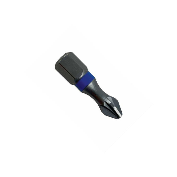 Impact bit 1/4" l25 mm pz2, set 3 pcs
