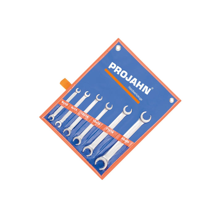 Set of open double ring wrenches 8 - 24mm