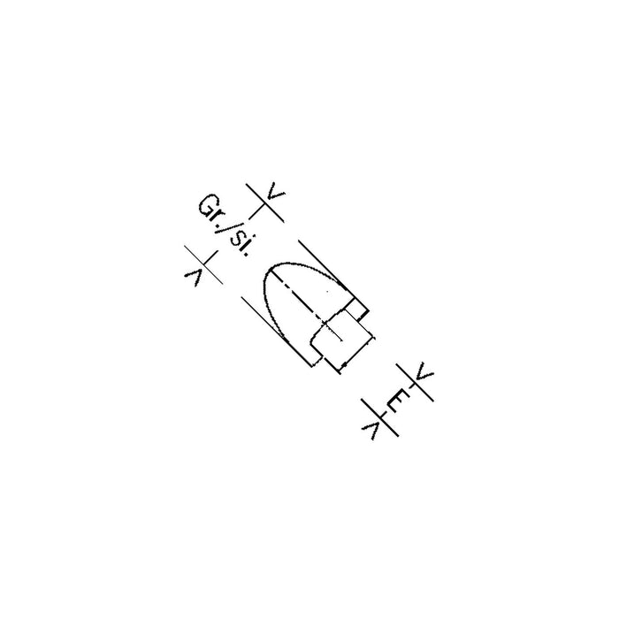 1/4" 12mm spanner screwdriver head
