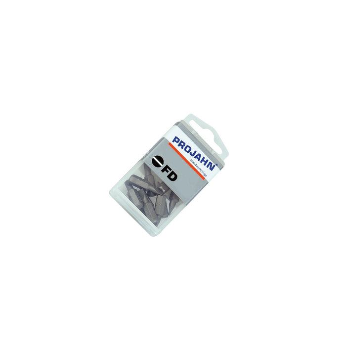 Screwdriver head (bit) 1/4", l=25mm longitudinally notched 5.5 x 0.8 mm, 10 pcs in box