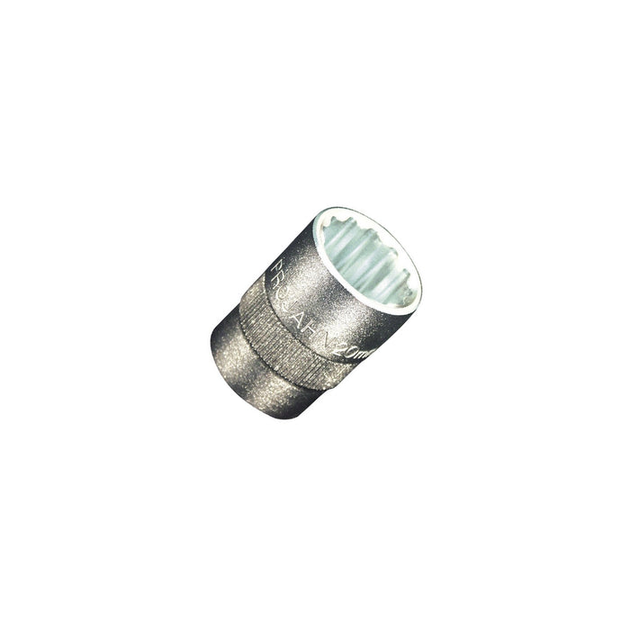 Socket wrench with 1/2" drive, double hex 12mm