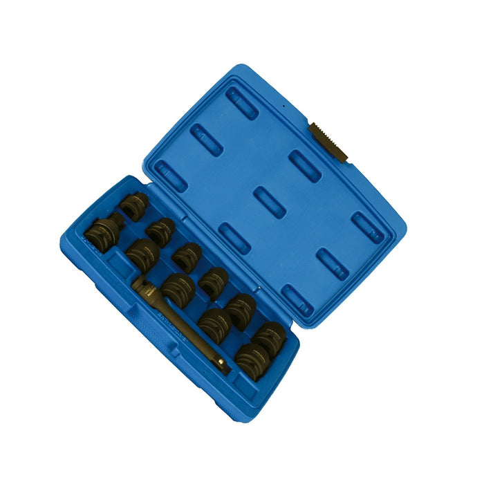 1/2" socket impact wrench set, 10-24mm, 12 pcs
