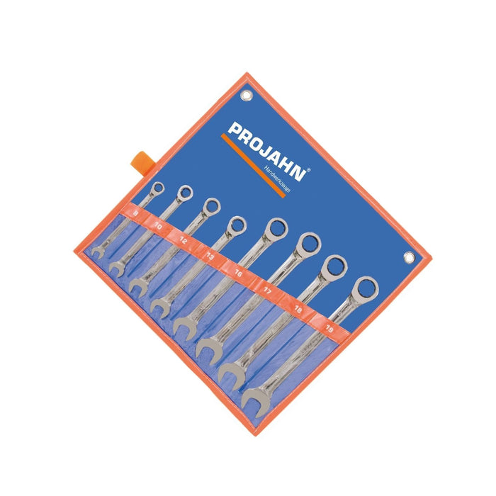 Ratchet combination wrench kit 8-19 mm 8 pcs