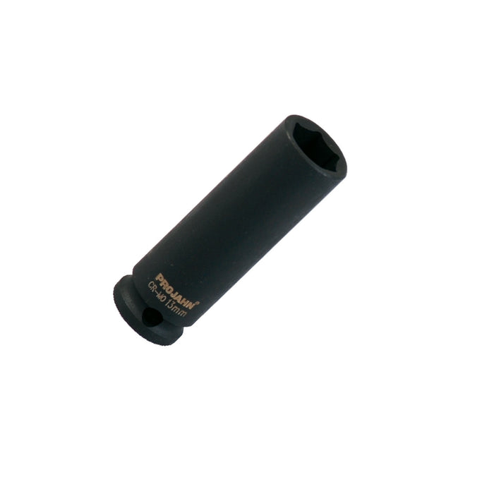 Socket impact wrench with 1/2" drive, 25mm, long