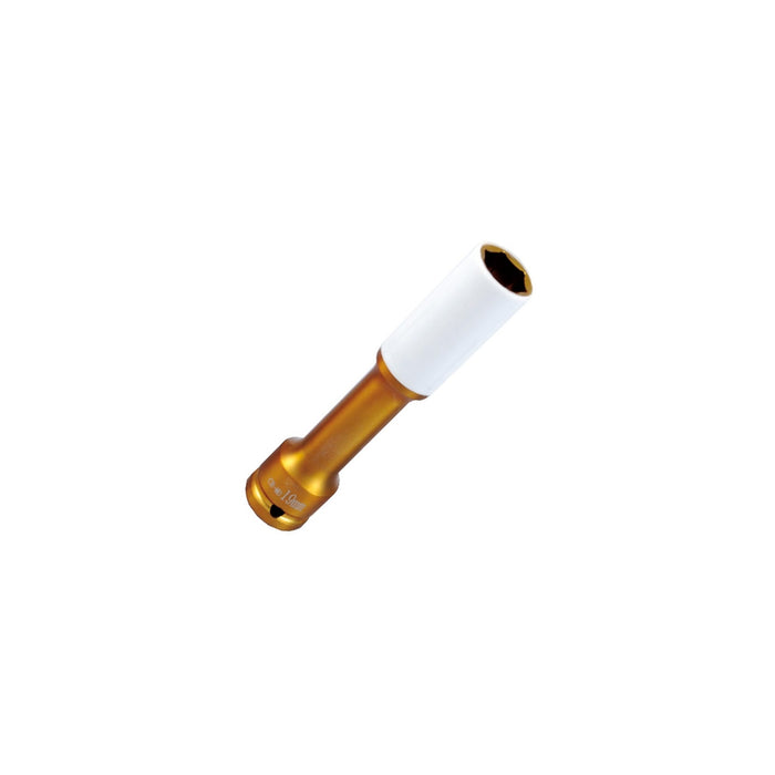 1/2" actuated socket wrench with 19mm actuation, for aluminium rims, long