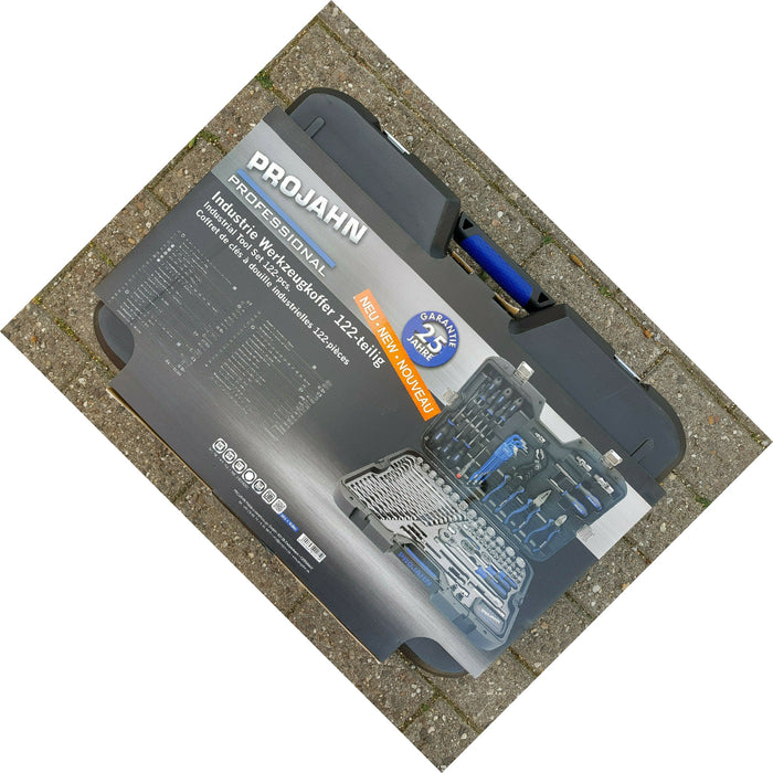 Socket wrench kit 1/4"+3/8"+1/2", 122 pieces