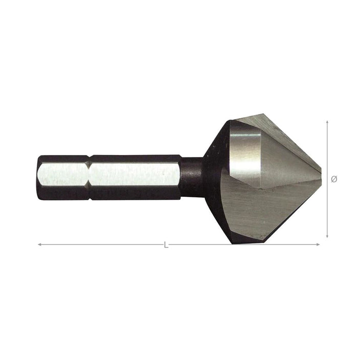 PROFESSIONAL countersink bits 90° with three cutting edges 10.4mm PRO.353104