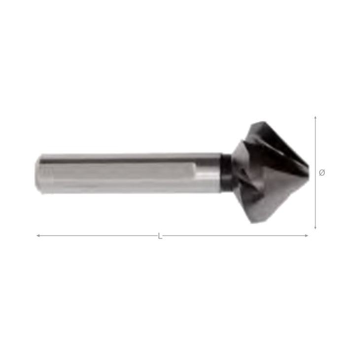 PROFESSIONAL countersink with three cutting edges AlTiN 20.5mm PRO.359205