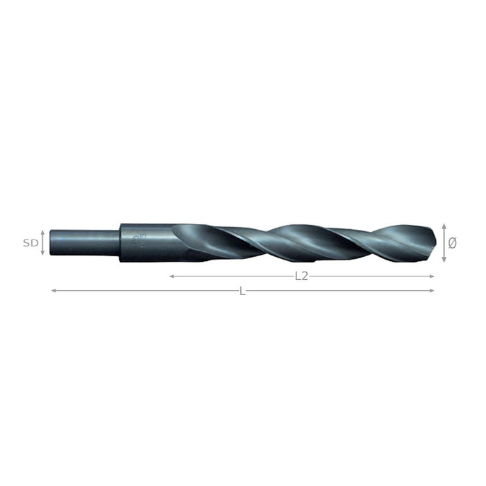 PROFESSIONAL twist drill bit with reduced straight shank 11.5mm SD 10mm PRO.49115